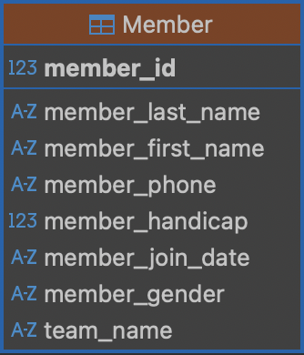 Member Table